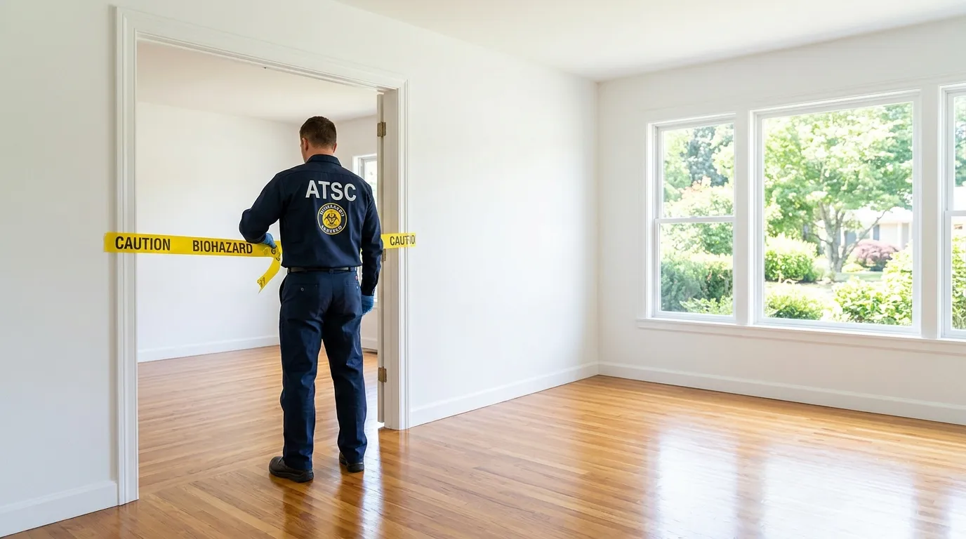 Certified biohazard cleanup crew performing Crime Scene Cleanup in Half Moon Bay